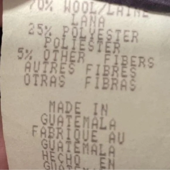 VTG 90s Wool Blend Houndstooth Pencil Skirt Sz 18 Brown Lined Pockets Academia - Picture 7 of 8